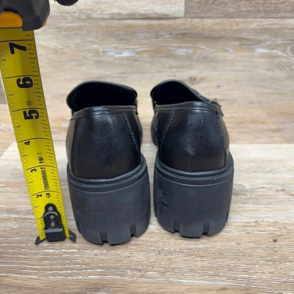Madden Girl Hoxtonn Black Block Heel Platform Loafers Women's Size 9 - Picture 3 of 6